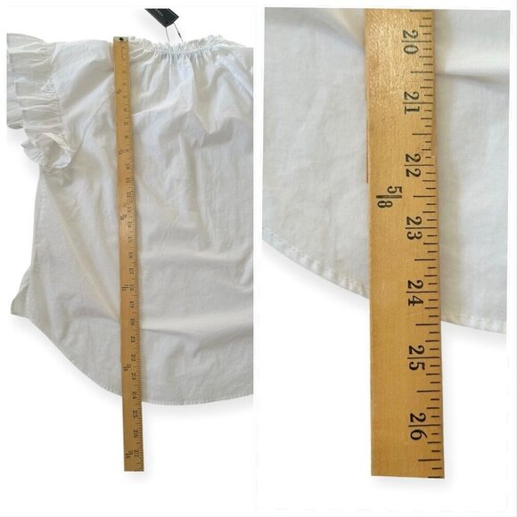 Veronica Beard White Milly Shirt, Size M, New with tag - Picture 14 of 14